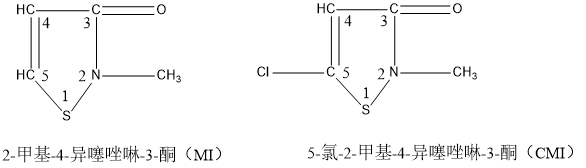 异噻唑啉酮结构式